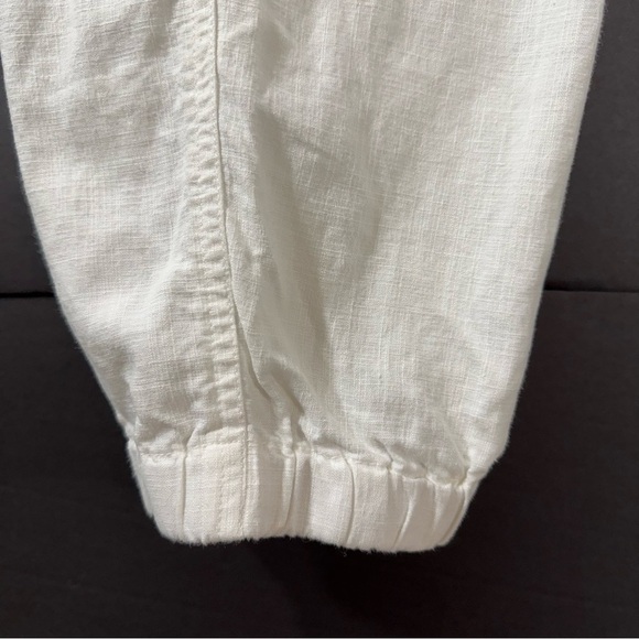 J Crew Point Sur white linen blend Seaside jogger pant - Picture 6 of 9